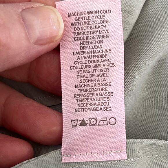 Calypso St. Barth Gray Semi-Sheer Long Sleeve V-Neck Popover Tunic Blouse Large - Picture 11 of 13